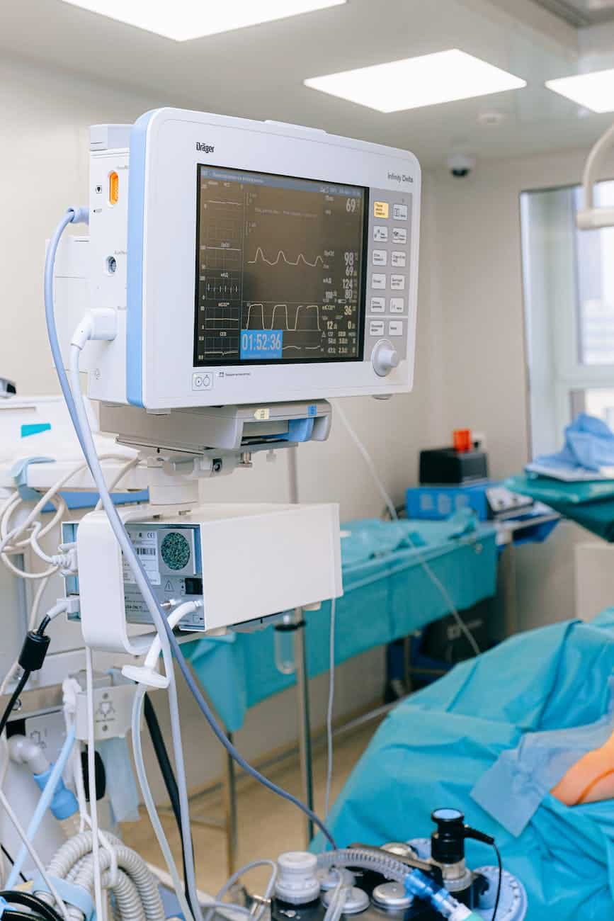 medical equipment on an operation room